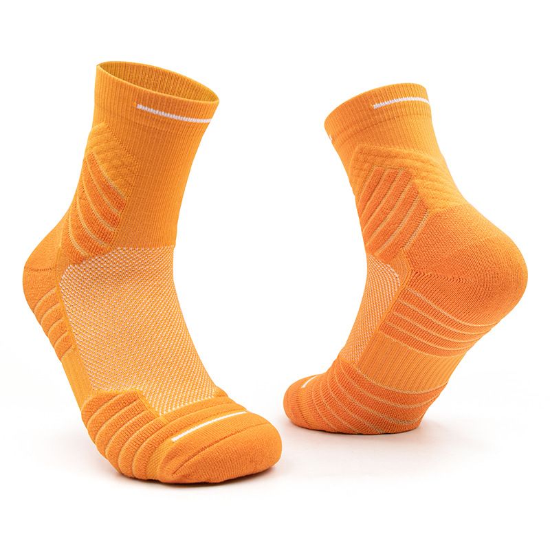 Elite basketbalsokken, praktische sportsokken voor heren, ademende sokken van mesh tot halverwege de kuit, verdikte hardloopsokken met handdoekbodem_voghion.com