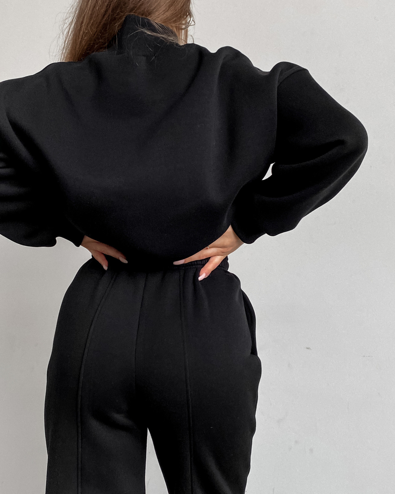 Ensemble deux pièces sweat-shirt imprimé pour femme_voghion.com