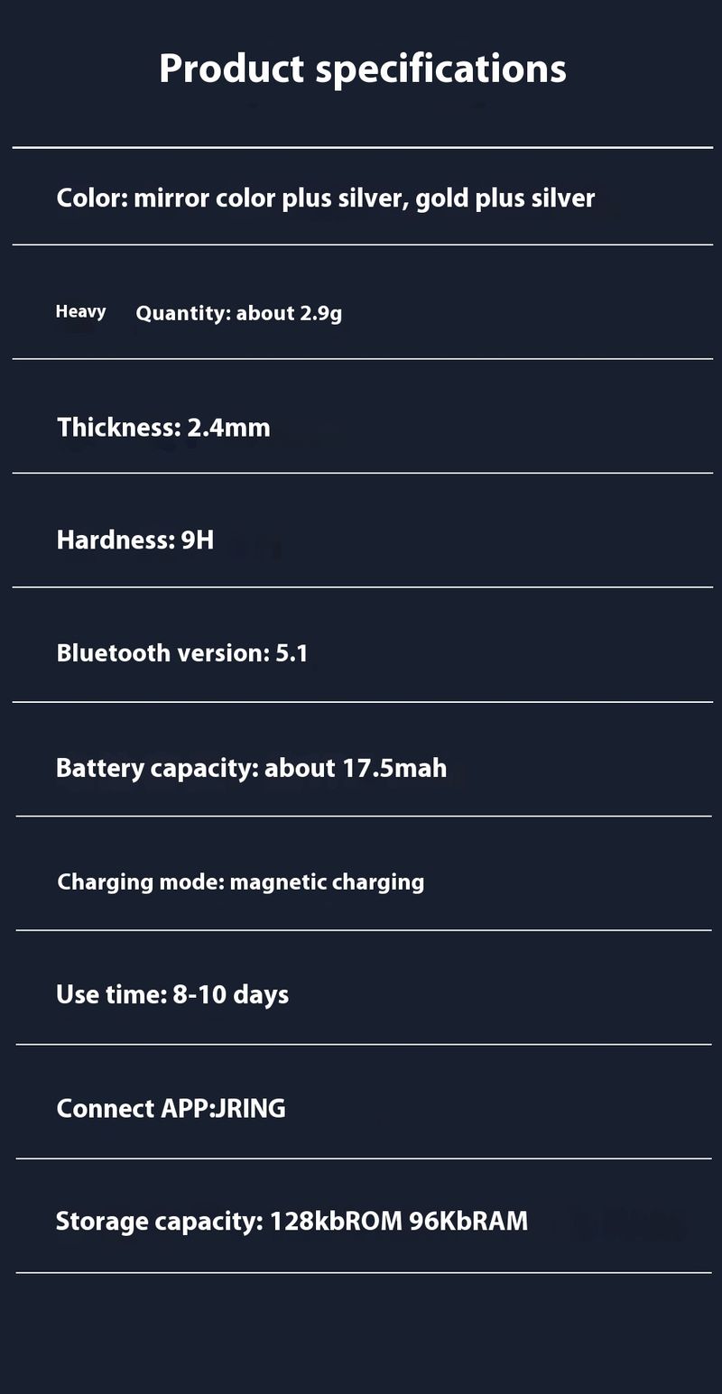 R18 viedais gredzens Žestu vadība Īsa romāna lappuses pāršķiršana Fotografēšana Dziļuma regulēšana Ūdensizturīgs Daudzfunkcionāls sporta režīms_voghion.com