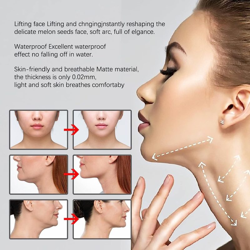 IBeaLee Facial Invisible Lifting Face Strafft das Kinn, dämpft feine Linien und formt das V-Gesichtspflaster_voghion.com