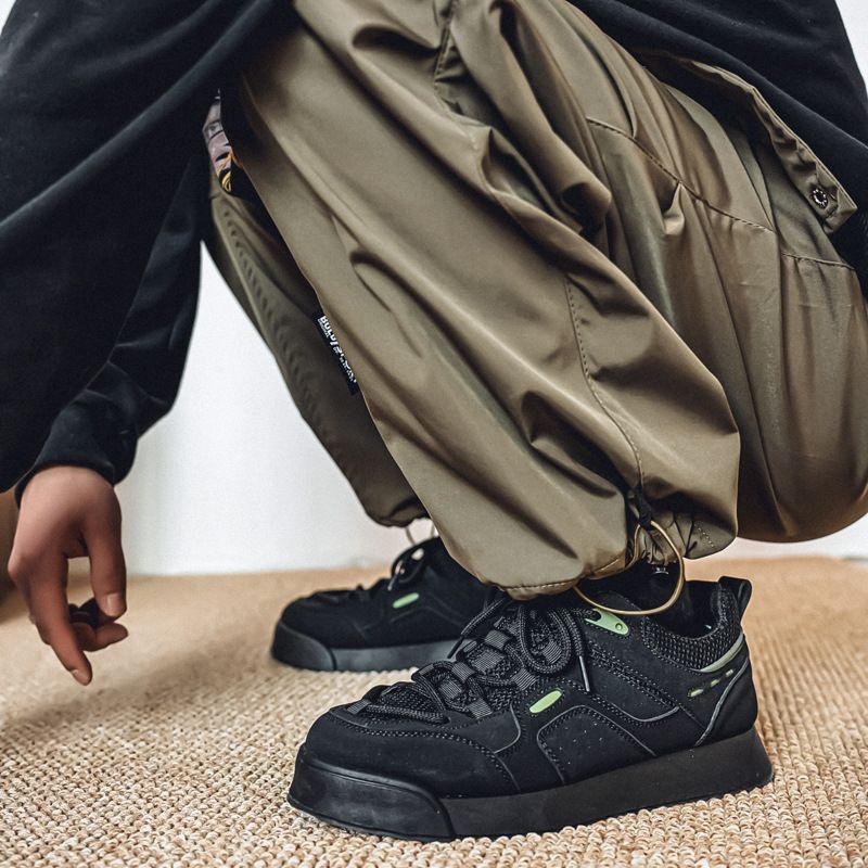 Baskets style Harajuku coréen Agan pour hommes, chaussures décontractées, grande taille, tendance, printemps et automne 2025_voghion.com