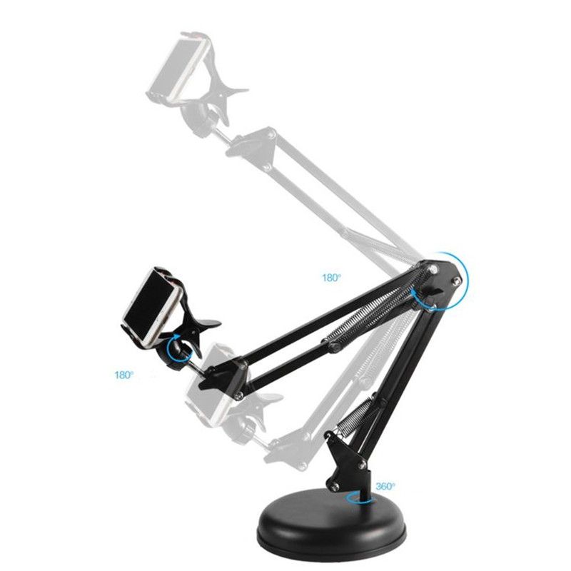 Soporte plegable para teléfono, soporte de escritorio, soporte para teléfono móvil, trípode para grabar vídeos en directo, blogueros._voghion.com