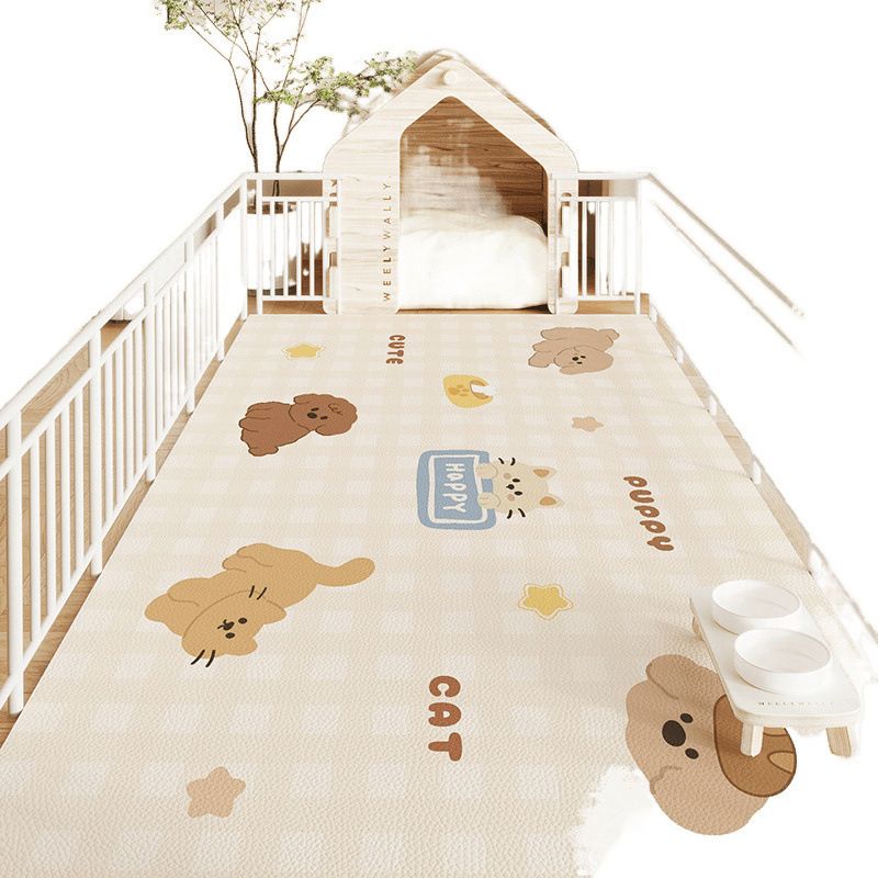 Pet-Specific Waterproof And Urine-Proof Fence Mat Dog Bed No-Wash No-Clean Non-Slip_voghion.com