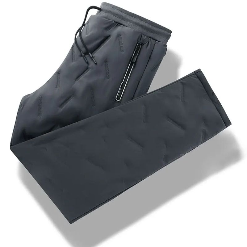 Pantaloni da jogging invernali caldi in lana d'agnello, spessi, da uomo, casual, antivento, di alta qualità, di marca_voghion.com