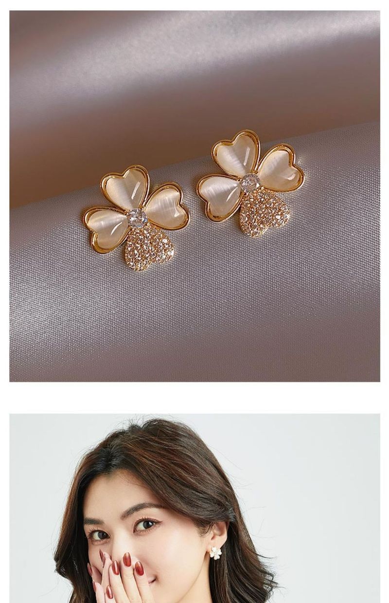 Women's accessories Diamond set simple temperament design sense trend earrings earrings_voghion.com