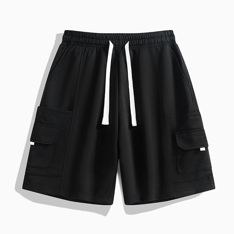Ropa de trabajo, pantalones cortos deportivos, moda, holgados, con múltiples bolsillos, capri elásticos, pantalones casuales de verano, para hombre_voghion.com