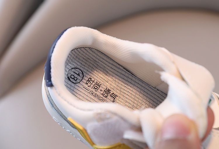 Baby Soft Sole Non-Slip Walking Spring Infant Breathable White Toddler Casual Shoes With Velcro_voghion.com