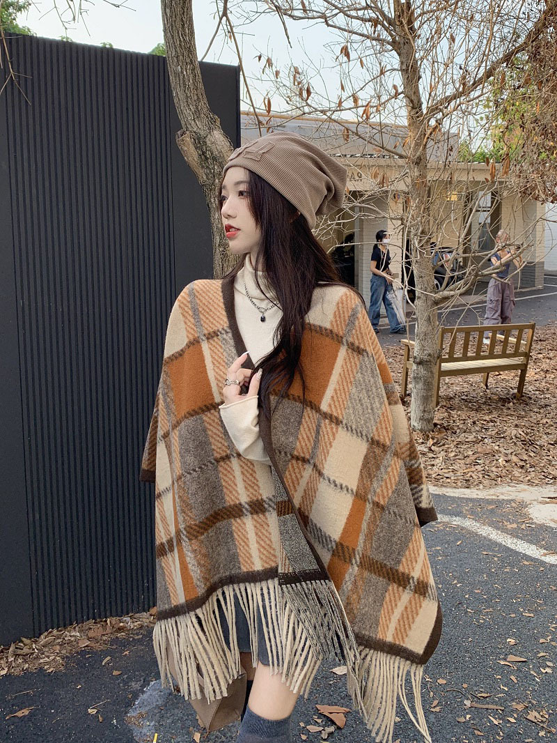 The new big designers light luxury trend of women's cashmere embroidery autumn and winter versatile scarf warm large scarf_voghion.com