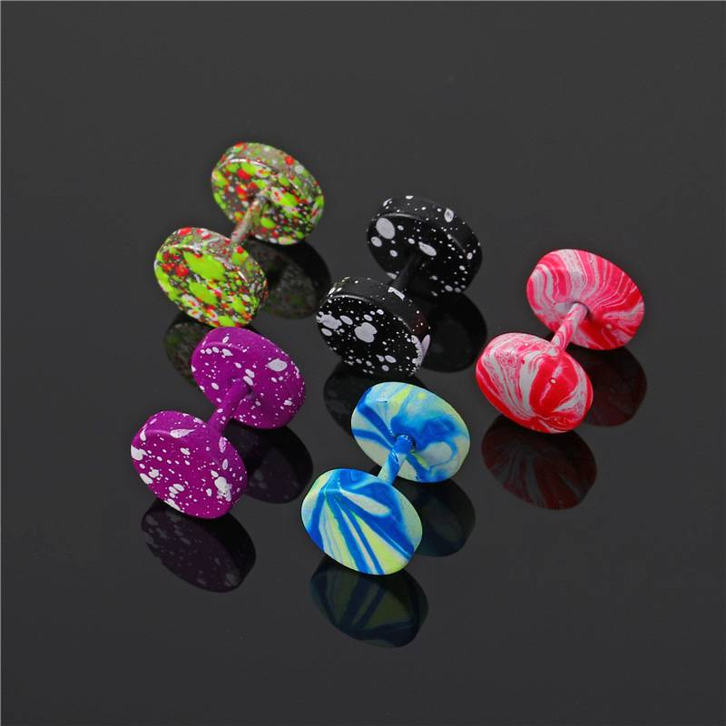1 paio di orecchini a bottone con retro piatto in acciaio inossidabile per uomo donna, gioielli unisex per piercing al trago con vite posteriore in acciaio inossidabile 316L_voghion.com
