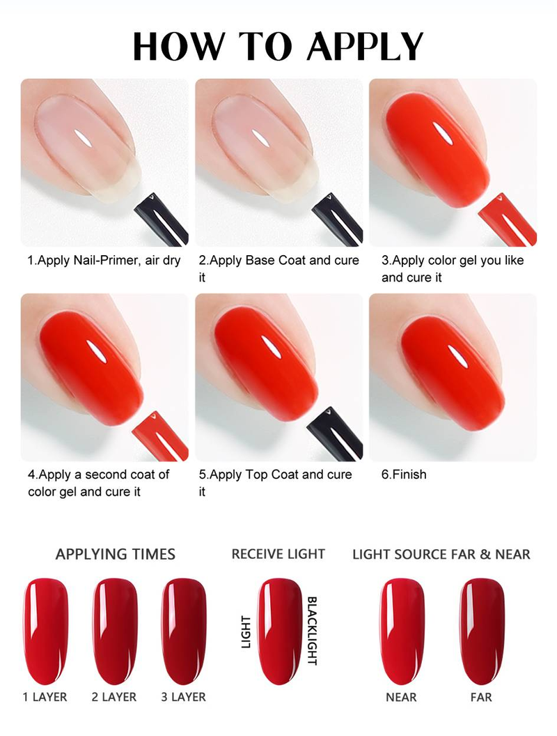 Arte Clavo Gel-Nagellack-Set, 15 ml, Braun, langlebig, semipermanenter UV-LED-Gel-Lack, Soak-Off-Lack für Nagelkunst, Malerei_voghion.com