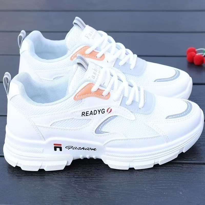 Scarpe sportive coreane primavera/autunno 2024, scarpe casual versatili da donna, scarpe da ginnastica traspiranti per studenti, scarpe da corsa piatte_voghion.com
