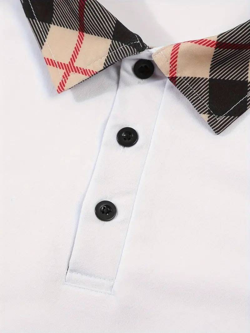 Ropa de hombre, moda de negocios, camiseta de manga corta, polo ajustado para hombre, top con botones_voghion.com