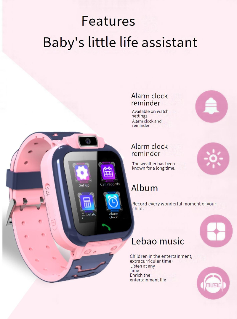 Slimme horloges Kindersmartphonehorloge 4G waterdicht Volledig netwerk Positionering Video-oproepkaart Basisschoolleerlingen Genius Watch_voghion.com