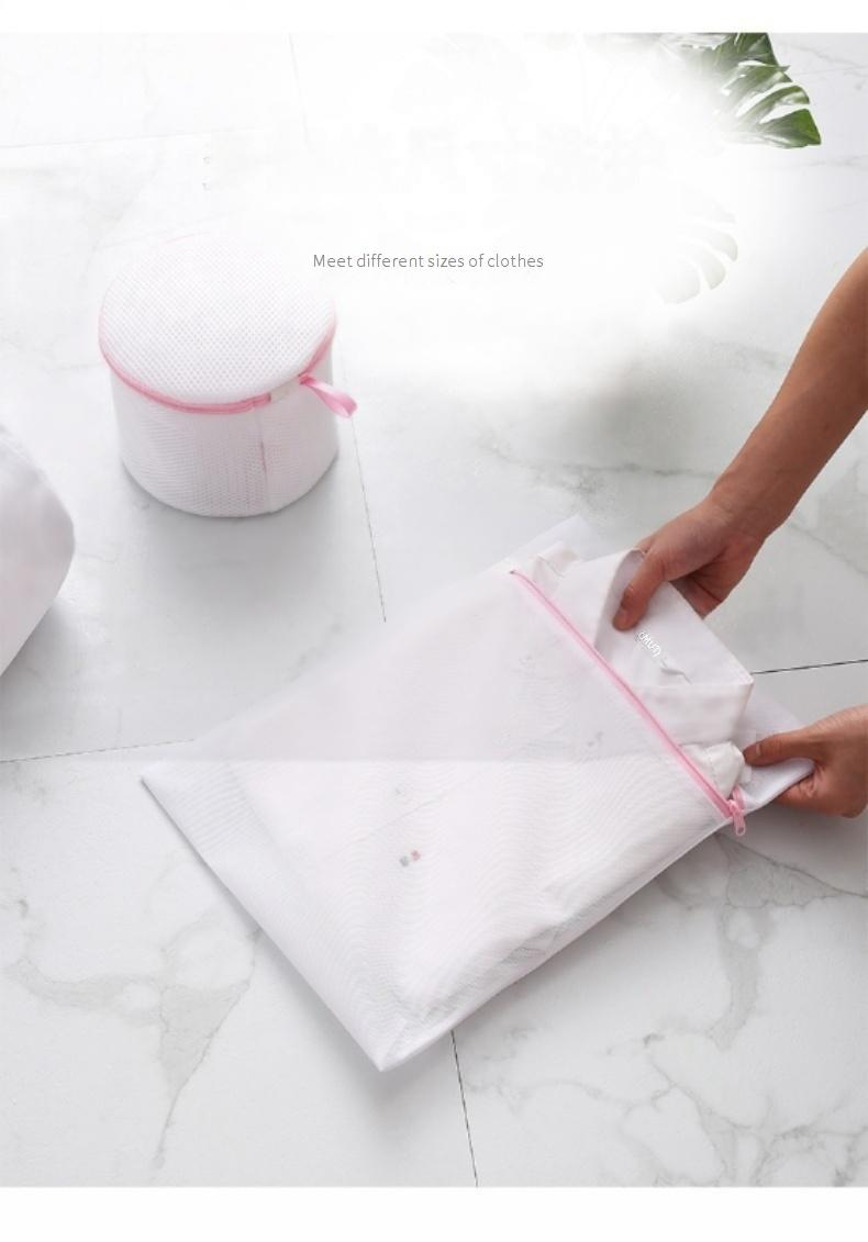 Sacs à linge en maille polyester de qualité supérieure avec fermeture éclair – Ensemble multi-tailles pour linge délicat, voyage et rangement à domicile (chaussettes, chemises, pulls, literie)_voghion.com