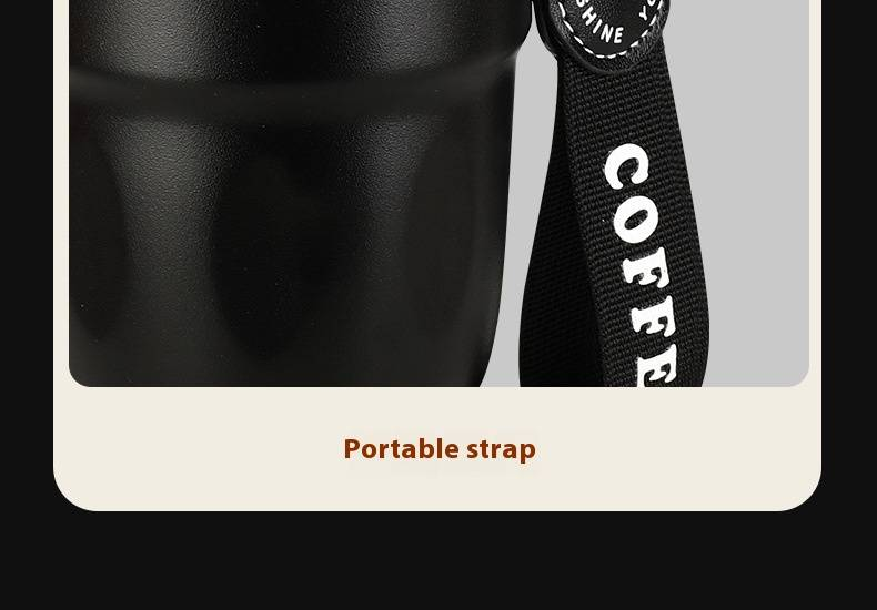 Copo de café moderno e minimalista – Caneca de viagem de aço inoxidável de 320 ml com pega confortável, tampa à prova de vazamentos para bebidas quentes e frias, escritório_voghion.com