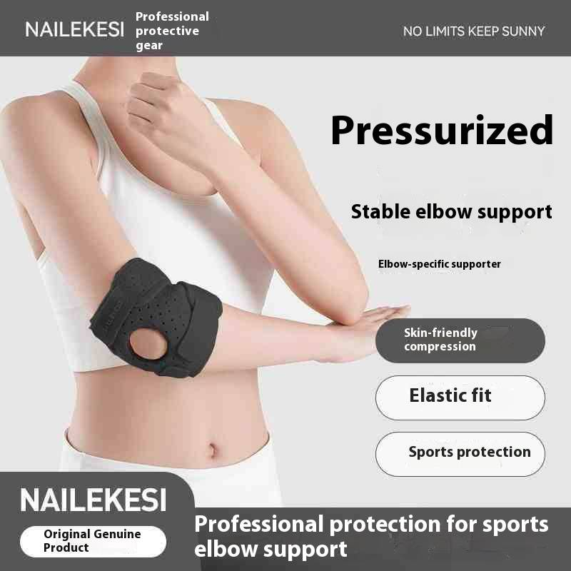 Adjustable Elbow Support Sleeve For Men & Women - Y-Com Tech Compression Arm Sleeve For Basketball, Gym, Running & Sports Injury Prevention_voghion.com