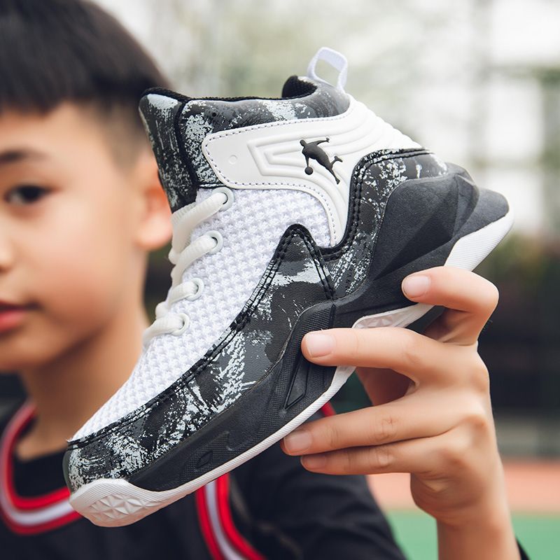 Children's Basketball Shoes Spring New Mesh Breathable Training Medium And Large Children's Casual Shoes Boys Basketball Shoes_voghion.com