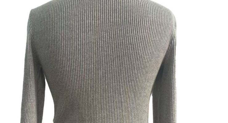 Textured Ribbed Knit Top With Asymmetrical Cutouts & Metallic Accents – Contemporary Feminine Pullover For Fall/Winter Layering_voghion.com