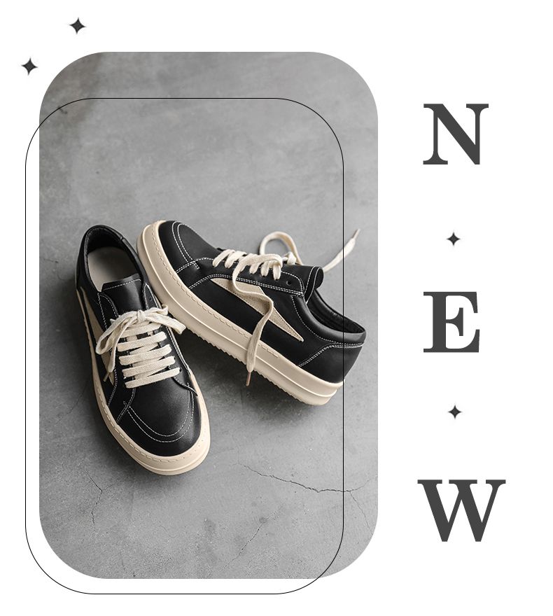 Cleanfit Trendy Ro Inverted Triangle Sneakers Men's Casual German Training Couple Warped Normcore Big Head Derby Shoes_voghion.com