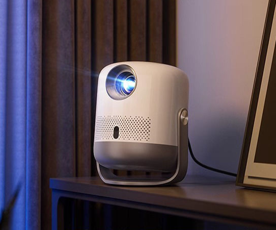 New U1 Gimbal Smart Home Bedroom Wall Projection HD Portable Mini Projector_voghion.com