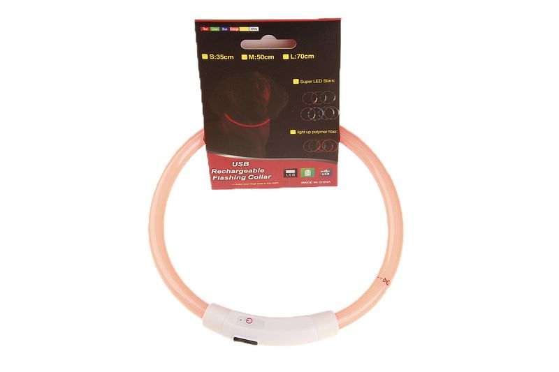 Collier lumineux LED rechargeable pour animaux de compagnie, idéal pour les promenades nocturnes_voghion.com