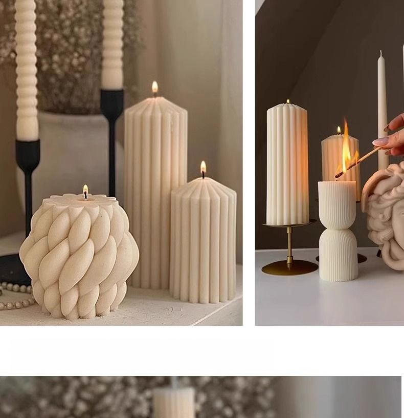 European Style High-End French Handmade Extra Large Aromatherapy Home Smokeless Candlelight Dinner Candle Decoration_voghion.com