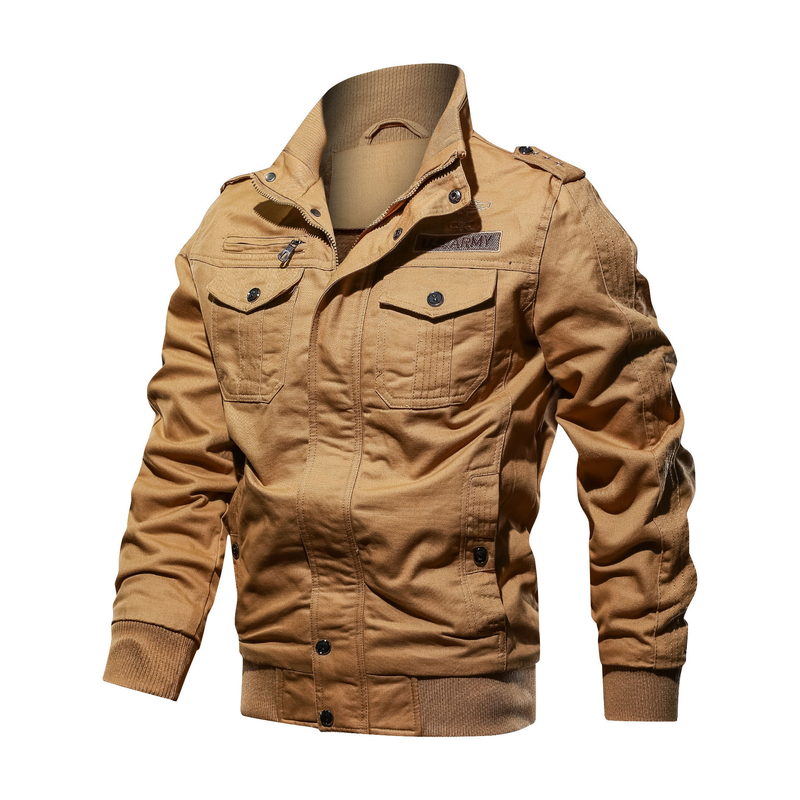 Men's loose-fitting fleecy cotton top coat Casual work jacket for men_voghion.com
