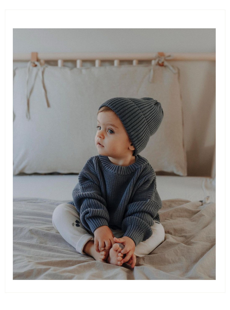 Ins hot style foreign trade cross-border children's clothing baby sweater baby boy girl child autumn and winter loose knitted jacket_voghion.com