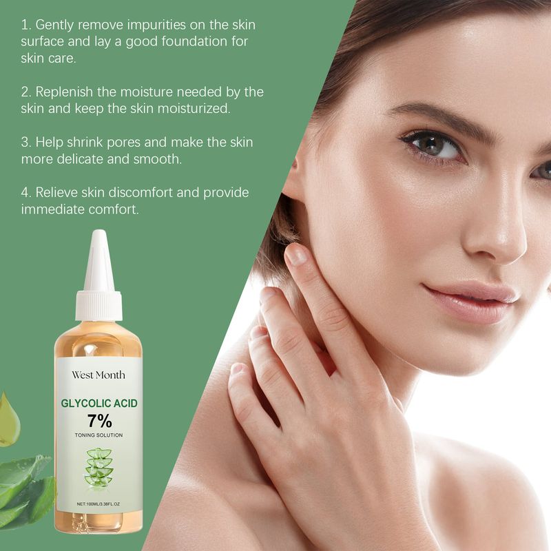 WEST MONTH Glycolic Acid Toner Water Temperature And Moisturizing Brightening Skin Refreshing Hydration_voghion.com