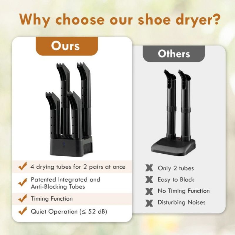 Odor Electric Prevent 4 Shoe Dryer Mold Timer Bacteria With_voghion.com