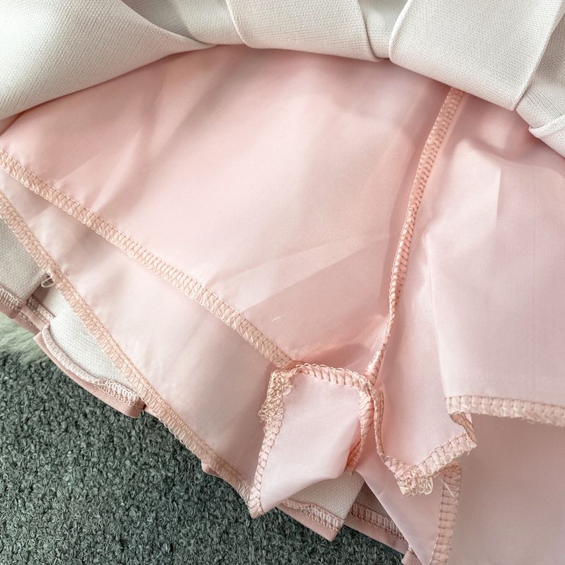 Damenbekleidung Modischer Anzug für Damen, damenhaftes Temperament, gestreifte Anzugjacke mit Spleiß, zweiteiliger Anzug, A-Linien-Rock mit hoher Taille_voghion.com