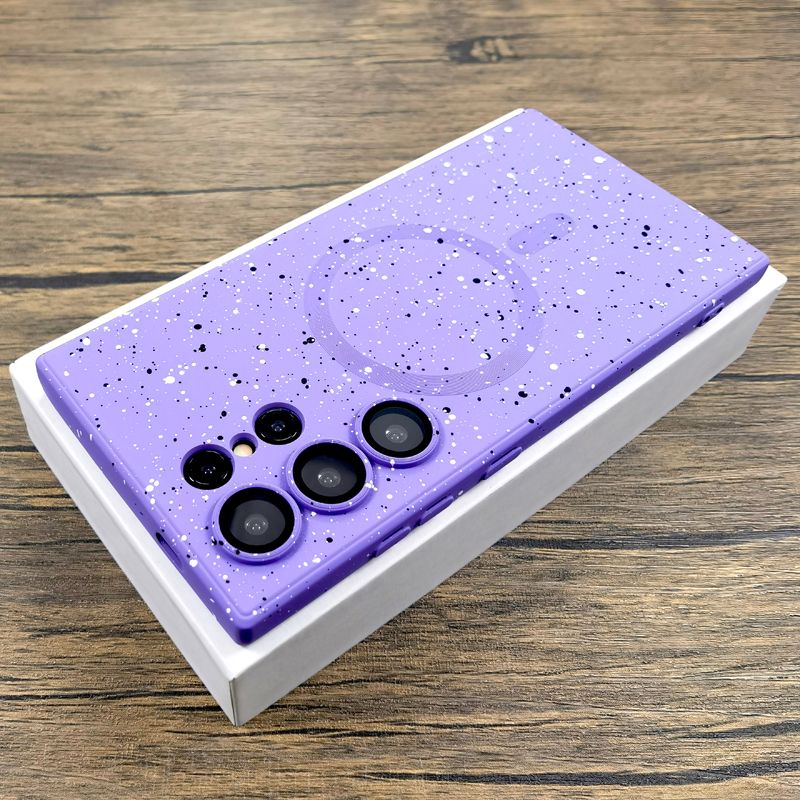 Luxury Silicone Case For Samsung Galaxy S25 S24 S23 S22 S21 S20 Ultra Plus Note 20 10 FE For Magsafe Wireless Charge Full Cover_voghion.com