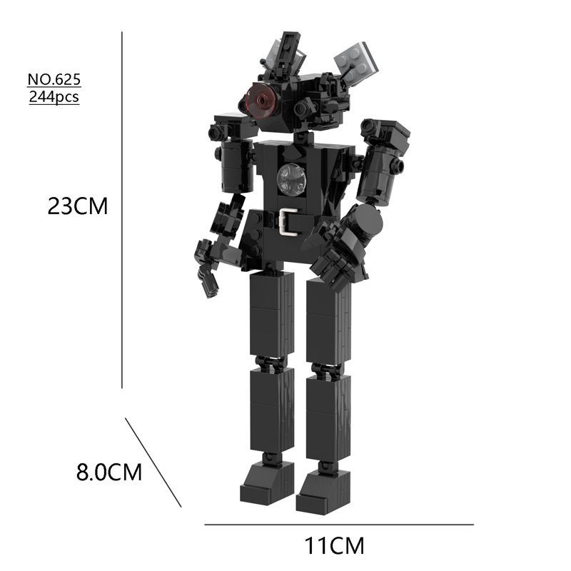 Vse Moc New Skibidi Toilet The Audio and Camera Titan Man Building Blocks Toys DIY Opeke Toy For Child Rojstnodnevno božično darilo_voghion.com