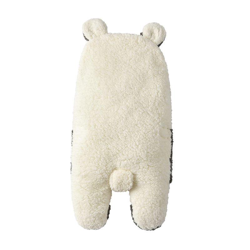 Baby superblødt efterår og vinter plys svøbt baby panda tegnefilm uld lam tæppe tæppe_voghion.com