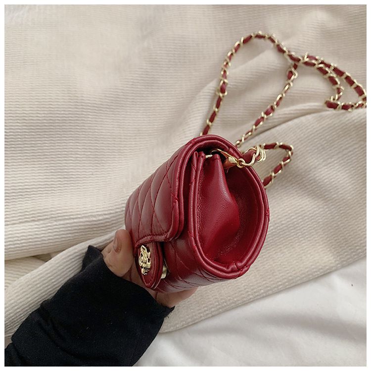 Borsa a tracolla da donna, borsa monospalla con filo ricamato a forma di diamante e pallina dorata, mini borsa casual da viaggio_voghion.com