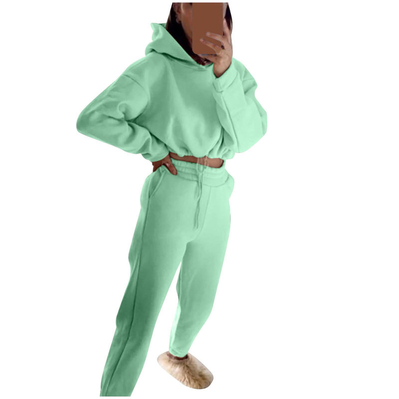 2023 automne/hiver nouvelle mode à manches longues sport ensemble décontracté deux pièces ensemble_voghion.com