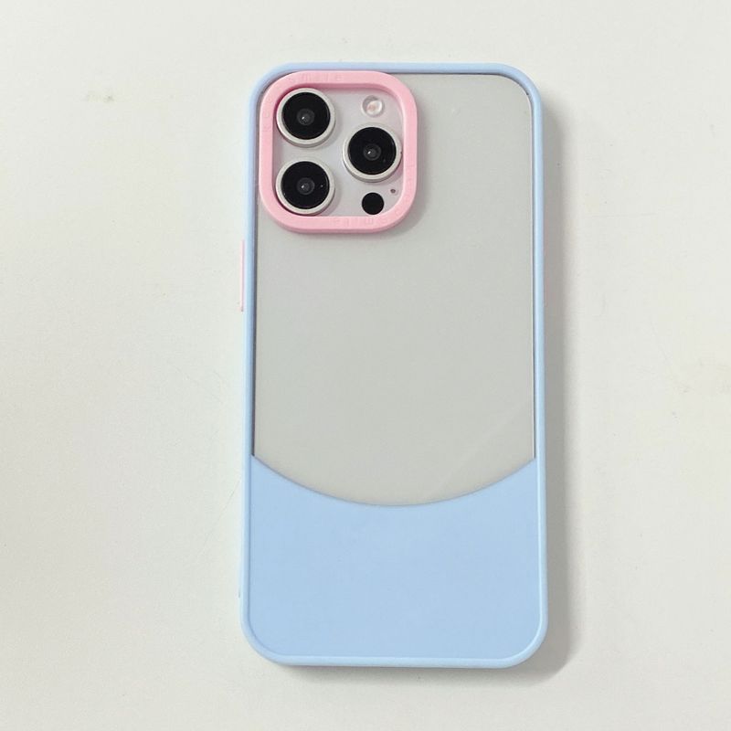 Phone Case & Covers Suitable Candy Color Stitching Mobile Phone Case Iphone15 Large Hole Acrylic Anti Fall Hard Shell_voghion.com