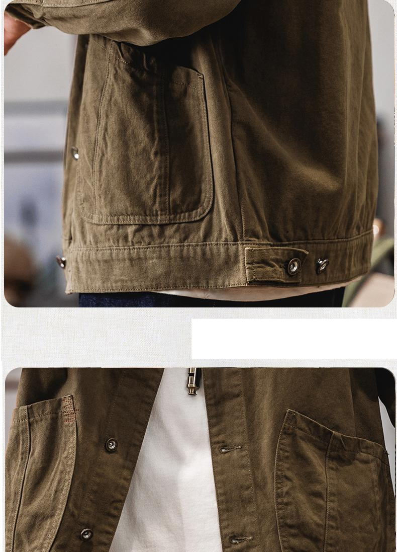 Sportswear Men's Spring Heavy Retro Hunting Jacket Three-piece Set Of Leisure Tooling Set_voghion.com