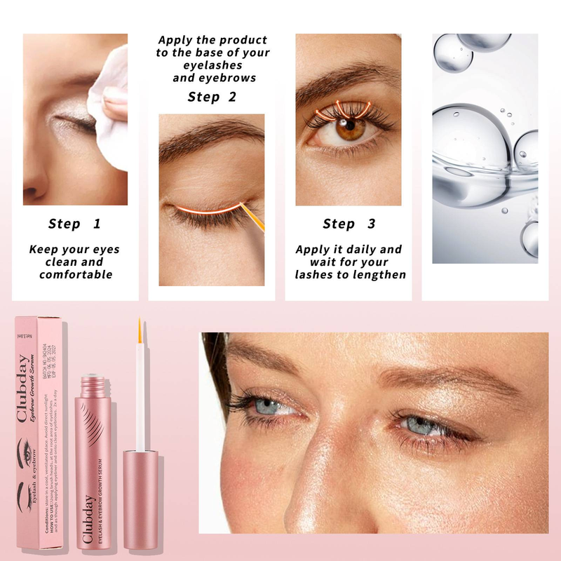 Makeup Clear Wimpernbehandlungsflüssigkeit 3,8 ml Natürliche Augenbrauenverdichtung Wimpernverlängerungsflüssigkeit_voghion.com