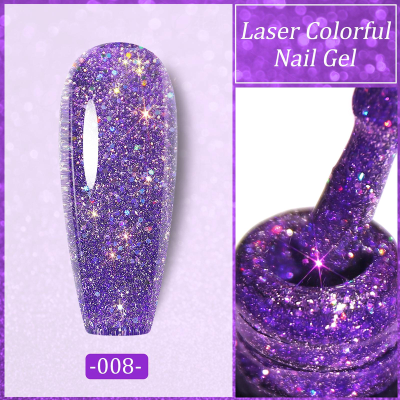 Colle à ongles laser Flash Galaxy Star Sequin La nouvelle colle diamantée déchiquetée populaire pour une utilisation en salon de manucure_voghion.com