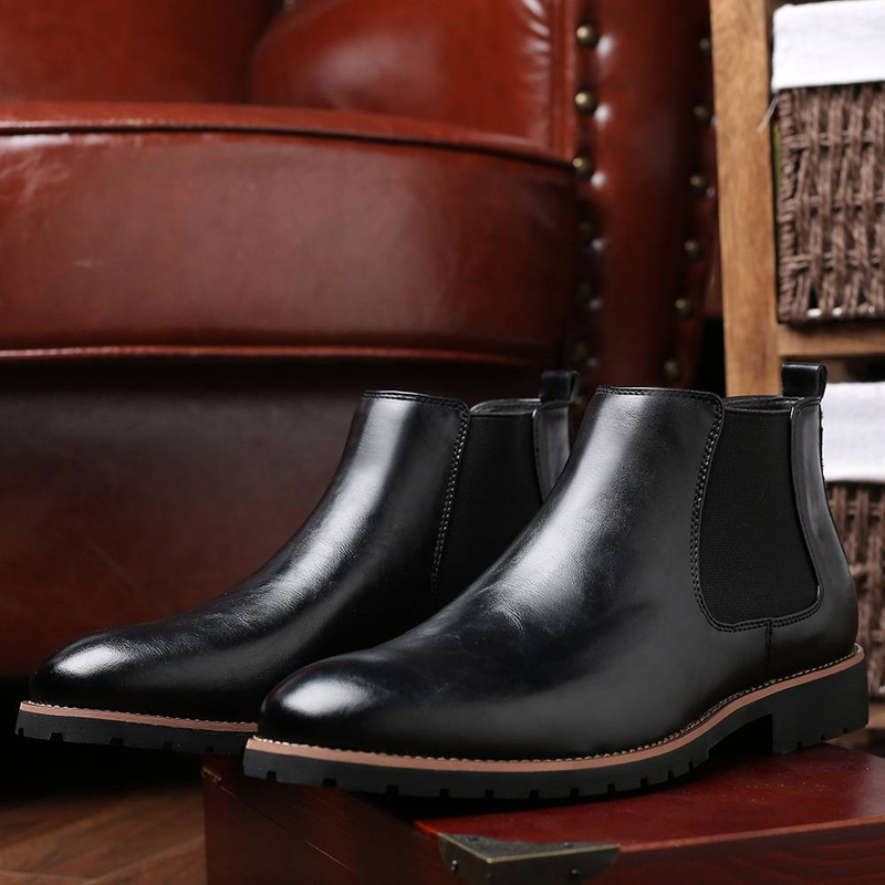 Men’s Shoes Slip On Casual Boots ashion Ankle Boots Men Large Size Men's Shoes and Boots_voghion.com