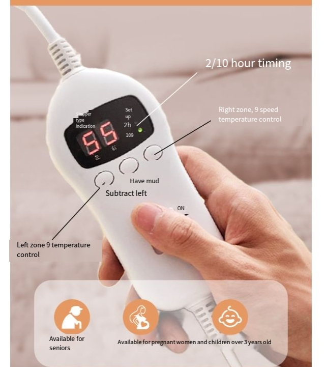 Electric blanket double double control intelligent timing temperature control bedplate single winter heating insulation kang pad_voghion.com
