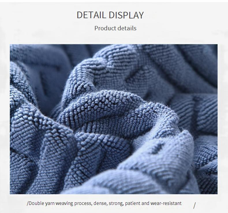 Tappetino da bagno in cotone - Ultra assorbente e senza pelucchi, lavabile in lavatrice, lusso minimalista per il bagno e l'arredamento della casa_voghion.com