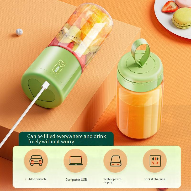 Portable Juicer Blender With Rechargeable Battery, 18000 RPM High-Speed Blending, 500ml BPA-Free Tritan Cup, Ideal For Smoothies, Baby Food_voghion.com