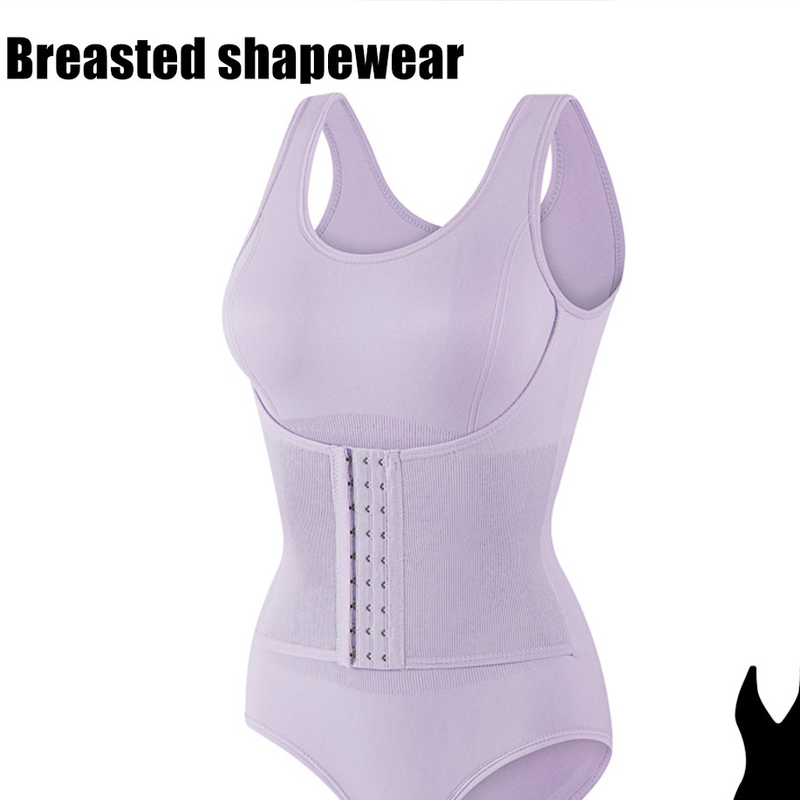 Plus Size Seamless Shapewear Bodysuit With Hook Closure – Tummy Control Butt Lift High-Waisted Slimming Underwear For Women_voghion.com