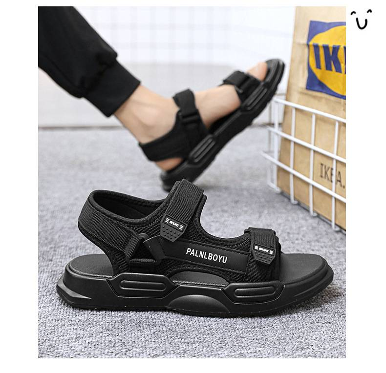 Herrensandalen, Neuer Stil Im Jahr 2025, Rutschfest, Dickbesohlte, Strandschuhe, Weiche Sohlen, Freizeitsport, Höhenvergrößerung, Sandalen Mit Hausschuhen_voghion.com