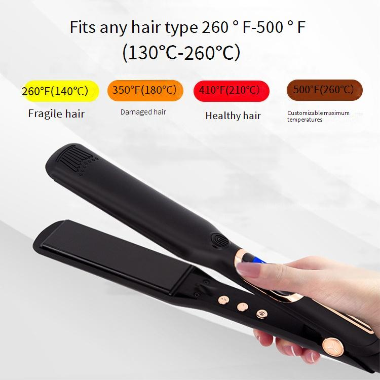 Piastra e styler per capelli professionale agli ioni - Piastre rivestite in ceramica, 15 impostazioni di calore, qualità da salone per capelli lisci e voluminosi_voghion.com