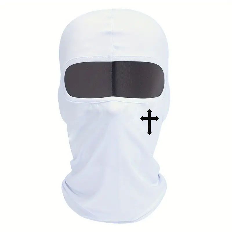 Ademend zwart bivakmutsmasker - vochtafvoerend polyester voor fietsen, wandelen en buitensporten - lichtgewicht en comfortabel unisex ontwerp_voghion.com