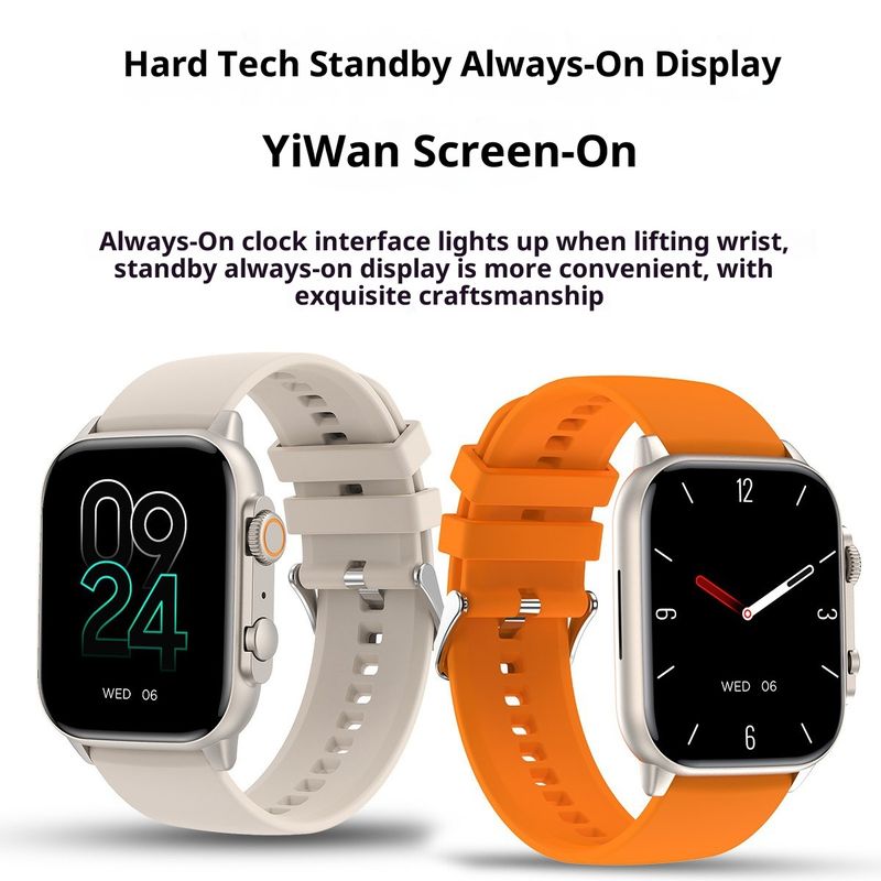 Bluetooth Smart Watch With Heart Rate, Blood Pressure & SpO2 Monitoring – 7-Day Battery, Touch Screen, Waterproof Fitness Tracker_voghion.com