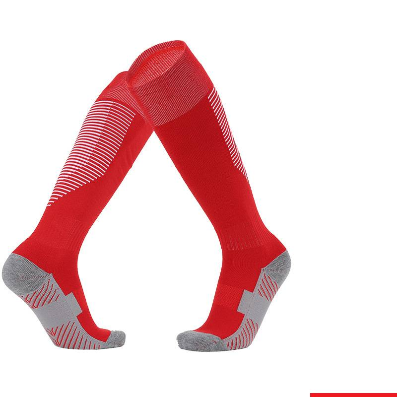 Football Socks Colored Terry Cloth Bottom Children's Soccer Socks, Adult Over The Knee Non Slip Socks, Long Striped Soccer Sports Socks_voghion.com